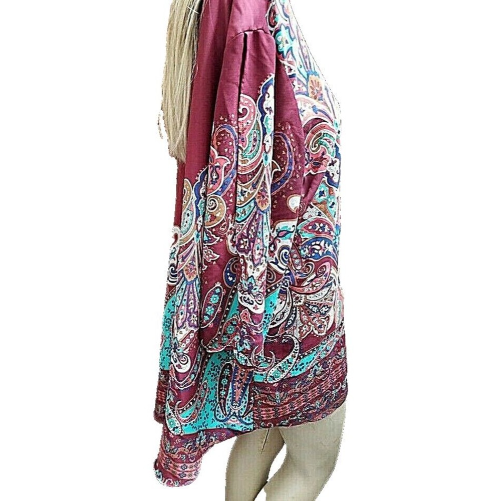 Cato Woman Tunic Plus Size 14/16 Ethnic Print Hippie Boho Flowing Art-To-Wear